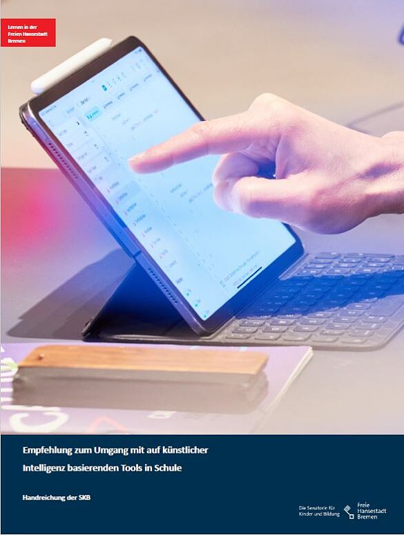 Deckblatt der Handreichung zum Umgang mit KI