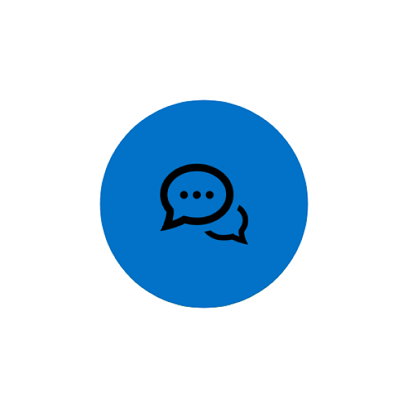 Icon mit Sprechblasen