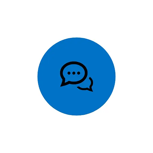 Icon mit Sprechblasen
