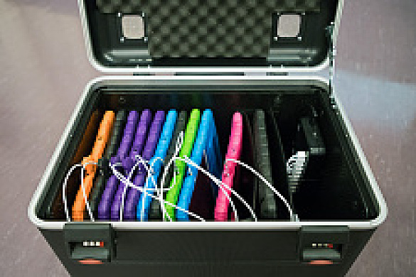 geöffneter iPad-Koffer