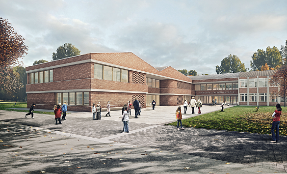 Architektenskizze: Au&szlig;enansicht