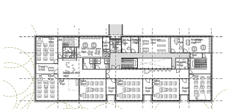 Kaisen Campus Bremen Skizze1. Obergeschoss