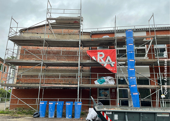 Baustelle - Anbau Lehmhorster Stra&szlig;e