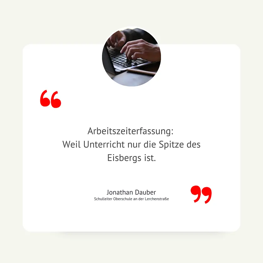 Zitat von Jonathan Dauber, Schulleiter Oberschule an der Lerchenstra&szlig;e