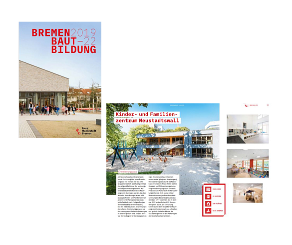 Hier ist das Titelbild der neuen Broschüre Bremen baut Bildung zu sehen