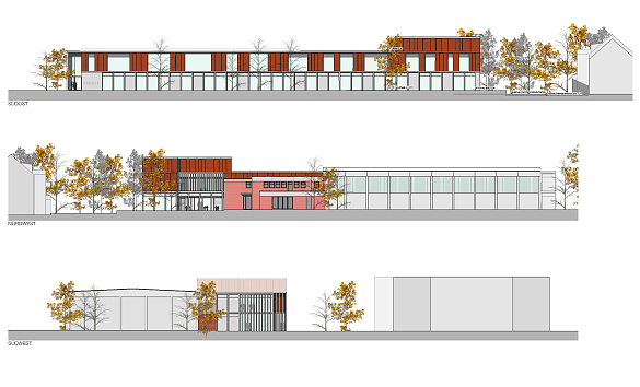Planauszug: Ansichten Schnitt