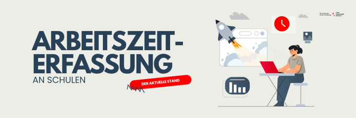 Ein Banner, auf dem 
