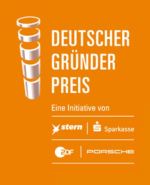 Das Bild zeigt das Logo des Deutschen Gründerpreises