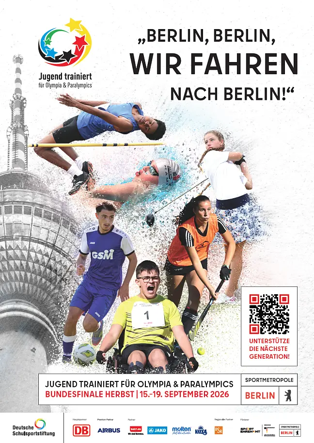 Plakat von Jugend trainiert für Olympia und Paralympics 