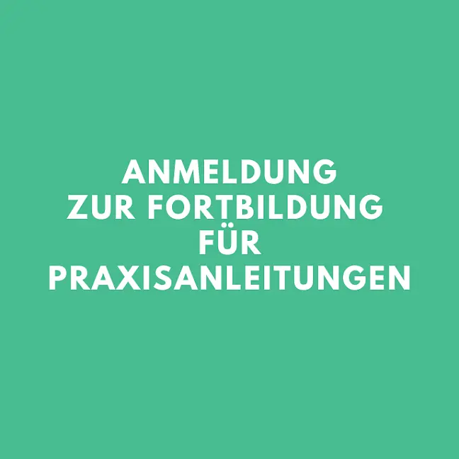 Kachel - Anmeldung zur Fortbildung für Praxisanleitungen