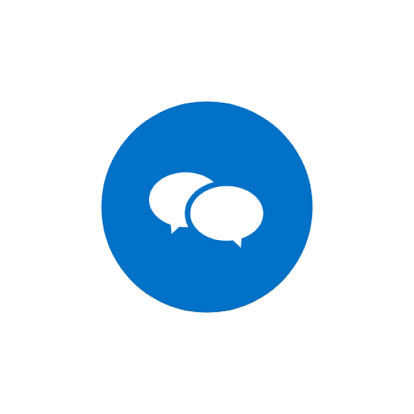 Icon mit Sprechblase