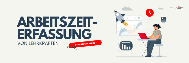 Ein Banner, auf dem 